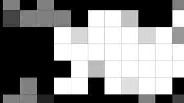白色方块排列组图特效视频素材