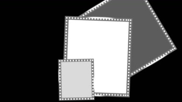 方框相框照片框黑屏特效背景视频素材