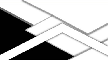 白色动态图形在黑屏背景上的动画视频素材