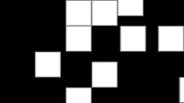 小方格组图拼图黑屏特效视频素材
