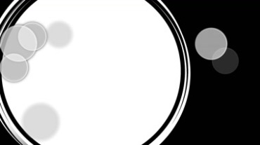 圆圈光斑光圈镜头黑白遮罩视频素材