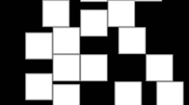 小方格组图拼图黑屏背景特效视频素材