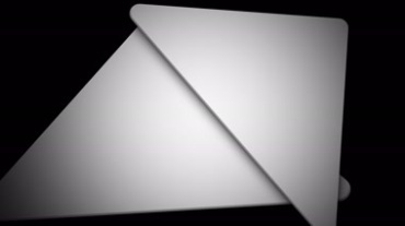 三角图形黑屏背景特效视频素材