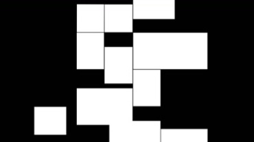 小方块组图组合图形黑屏特效视频素材