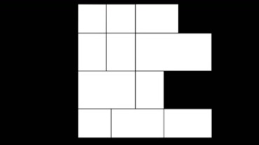 小方块组图组合图形黑屏特效视频素材