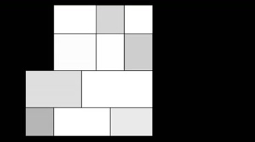 方格方块黑白循环透明闪烁视频素材