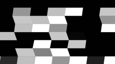 3d立体方块方格黑屏背景特效视频素材