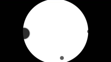 圆周圆圈光圈光斑圆斑黑屏背景视频素材