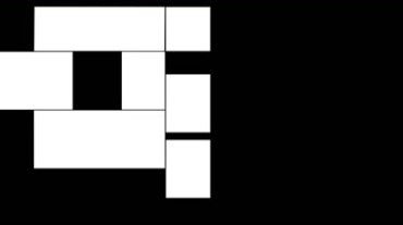 方块动态拼图黑屏特效视频素材