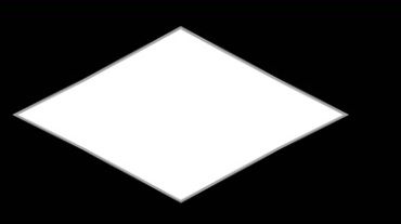 白色菱形从左向右移动黑屏背景视频素材