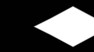 白色菱形从左向右移动黑屏背景视频素材