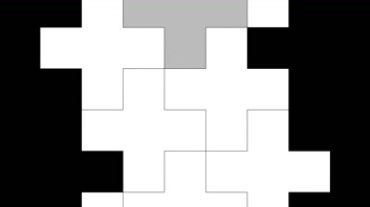 黑白十字图形拼图mov特效视频素材