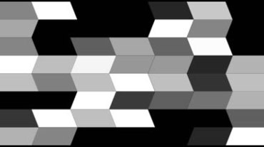 黑白立体方格背景墙特效视频素材