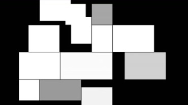方块方格组合组图黑屏遮罩视频素材