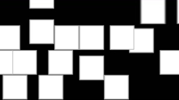 小方块组合动画黑屏背景视频素材