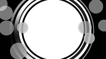 动态镜头圆圈光圈黑色屏幕背景视频素材