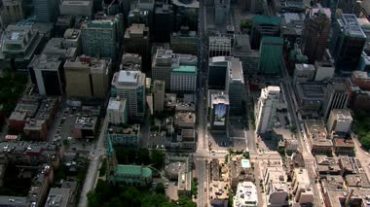 高空航拍鸟瞰城市高楼建筑视频素材