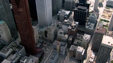 高空航拍鸟瞰城市高楼建筑视频素材