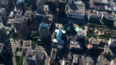 高空航拍鸟瞰城市建筑视频素材