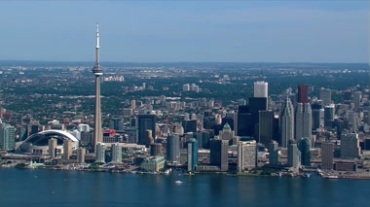 航拍鸟瞰加拿大城市视频素材
