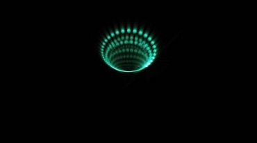 黑暗海底荧光萤光生物动态变幻视频素材