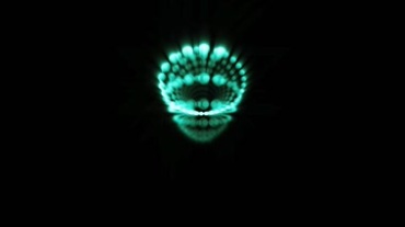 黑暗海底荧光萤光生物动态变幻视频素材