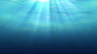 海面光线射入阳光投射海水光效视频素材
