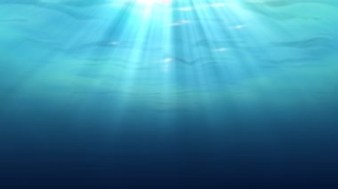 海面光线射入阳光投射海水光效视频素材