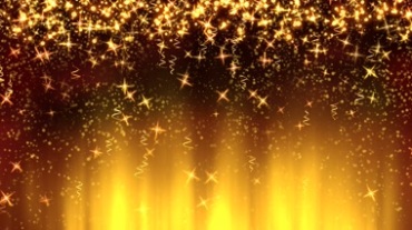 金色粒子星光璀璨背景特效视频素材