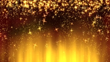 金色粒子星光璀璨背景特效视频素材