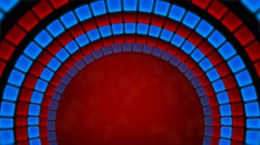 隧道造型舞台灯光无缝循环推进视频素材