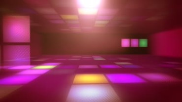 迪斯科照明舞厅彩色方格方块动态特效视频素材