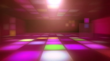 迪斯科照明舞厅彩色方格方块动态特效视频素材