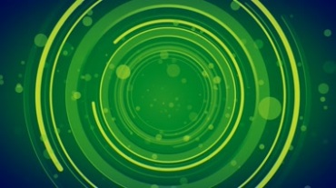 绿色圆环圆周圆圈光斑动态背景特效视频素材