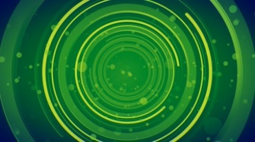 绿色圆环圆周圆圈光斑动态背景特效视频素材