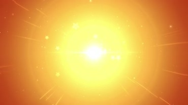 金色阳光闪光芒圆圈粒子特效视频素材