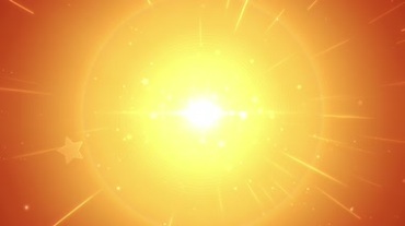 金色阳光闪光芒圆圈粒子特效视频素材