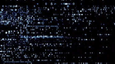 数字悬浮闪烁网络黑客科技视频素材
