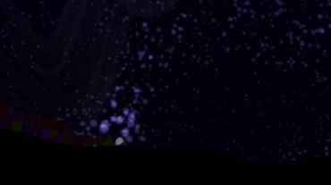 魔幻梦幻白光水母星空粒子动态特效夜空视频素材