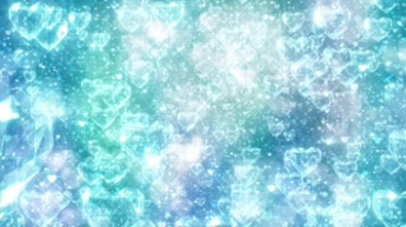 蓝色水晶心形爱情桃心视频素材