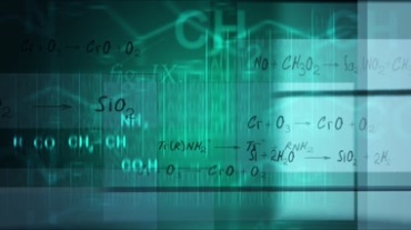 化学公式公式定理教学视频素材