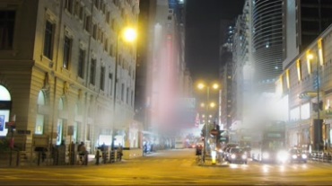 香港城市街头路口车辆闪烁繁忙交通视频素材