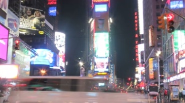 城市街头广告大屏街景视频素材