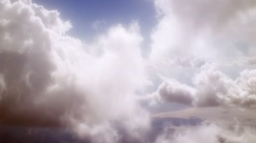 云团云层之间穿行视频素材