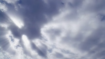 云层移动动态云团阳光穿透云视频素材