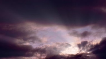 太阳光线穿透云层云彩视频素材