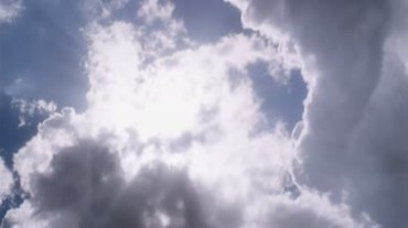天空白色云层移动挡住太阳视频素材