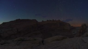 石头山峡谷野外白天到黑夜变换延时摄影视频素材