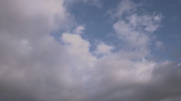 蓝天白云动态移动云层飘移视频素材