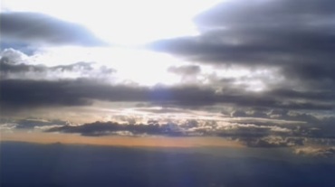 天空彩霞云彩太阳光视频素材